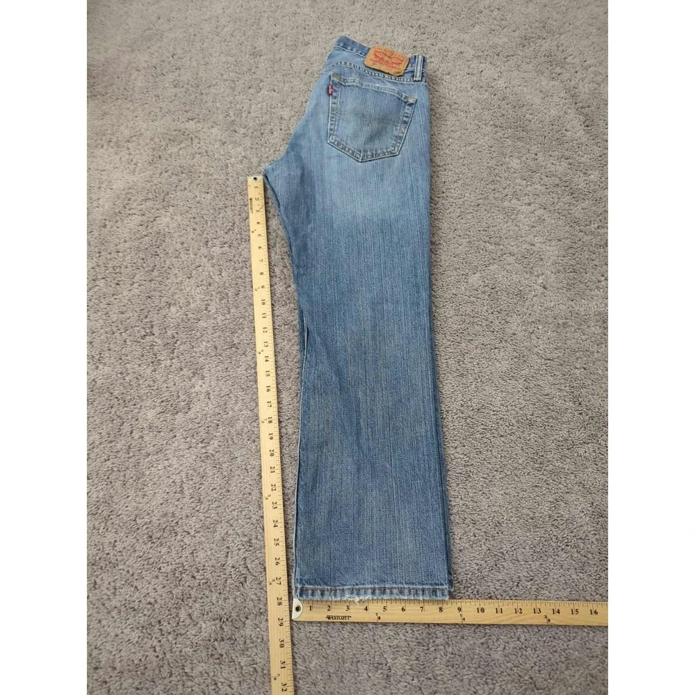 Levi's Jeans‎ Mens 32x30 Blue Denim Low Rise Bootcut Distressed Workwear